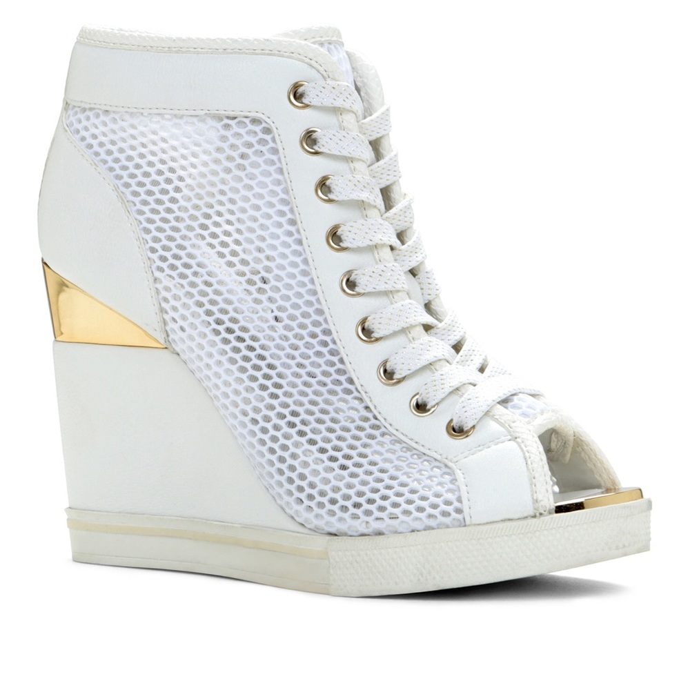 ALDO Conso Fashion Wedge/Sneaker, White